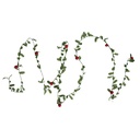 Decorazione ghirlanda di natale Verde Rosso 300 cm
