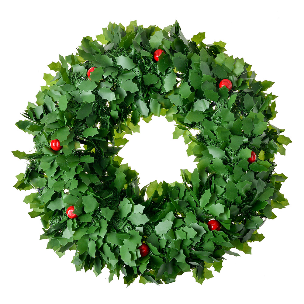 [65523] Décoration de Noël Couronne Vert Rouge Ø 40x6 cm