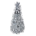 Dekoration Weihnachtsbaum Silberfarbig Ø 12x25 cm