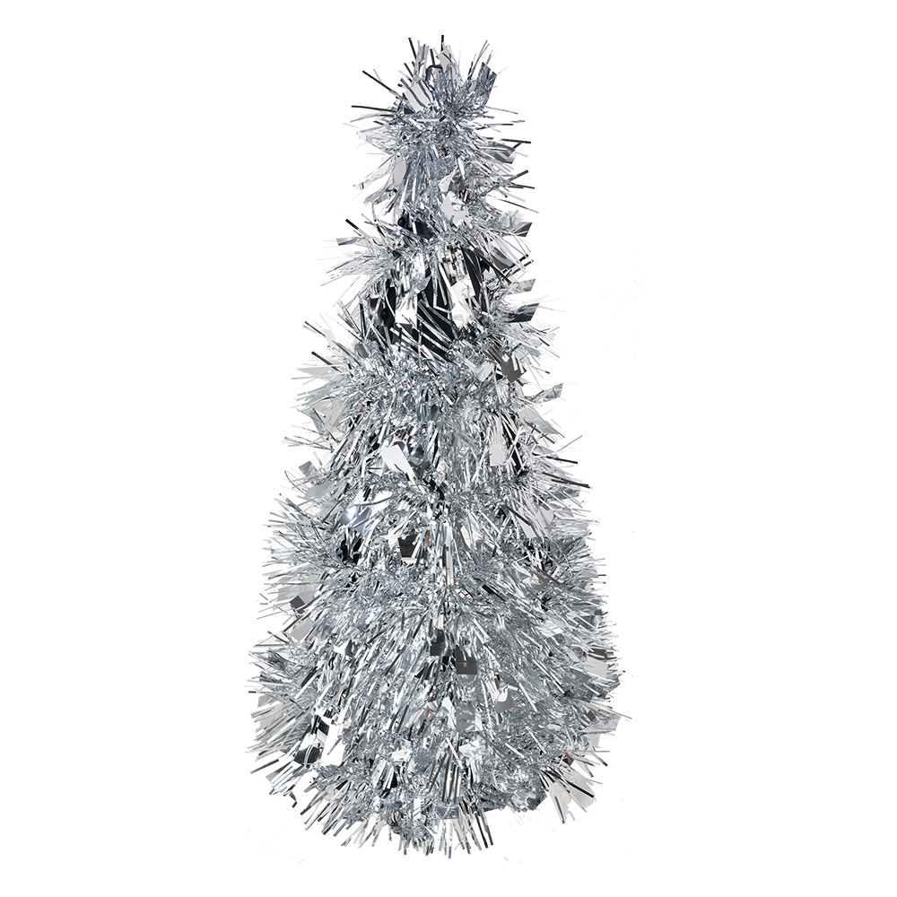 Décoration Arbre de Noël Couleur argent Ø 12x25 cm