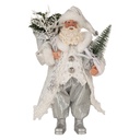 Decorazioni Natalizie Babbo Natale Color Bianco argento 16x10x27 cm