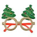 Glasses with Christmas trees 13x3x11 cm