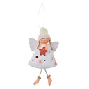 Pendentif décoratif ange Blanc Rouge 8x3x15 cm