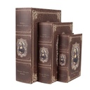 Storage box Brown (3) 27x22x7 / 22x17x6 / 17x12x4 cm