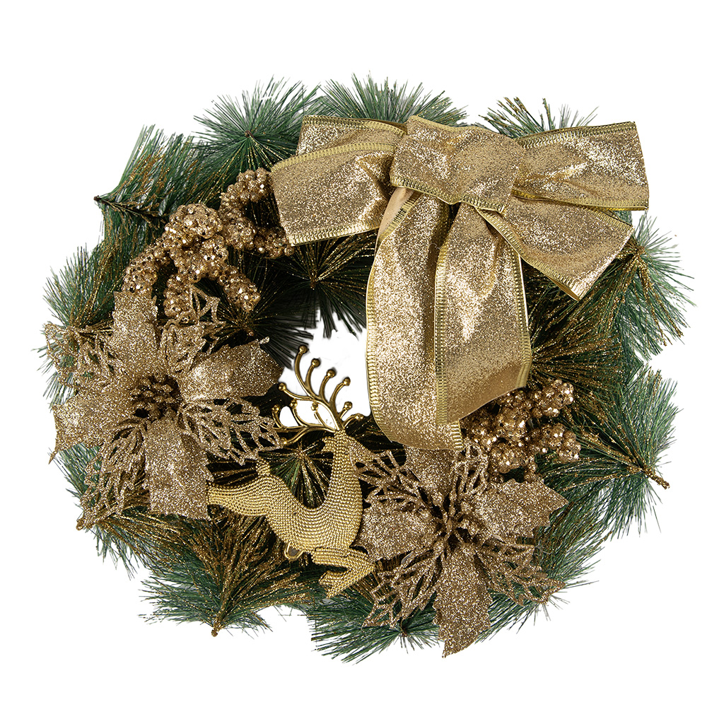 [65770] Decoratie krans kerst Ø 30x7 cm