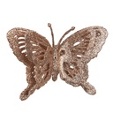 Weihnachtsdeko Schmetterling Kupferfarbig 12x2x9 cm