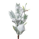 Christmas Decoration Artificial Branch White Green8x4x26 cm