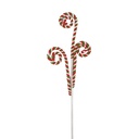 Weihnachtsdeko Zuckerstange Rot Grün 16x1x68 cm
