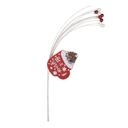 Decorazione Natale Rosso Bianco 12x1x45 cm
