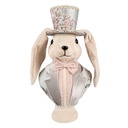 Statua Decorativa Coniglio Beige 18x15x38 cm
