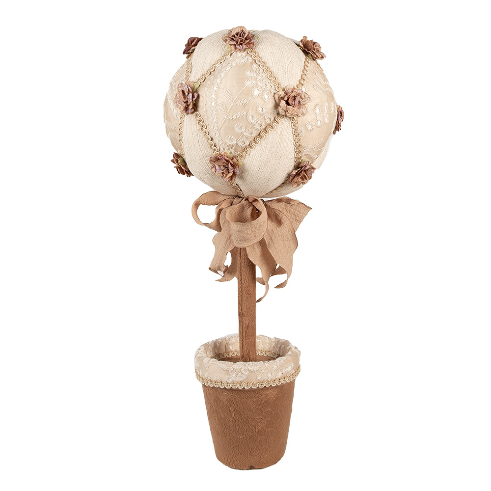 [65951] Décoration fleurs Beige Ø 20x50 cm