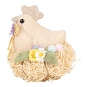 Decorativa Gallina Beige 10x11x13 cm