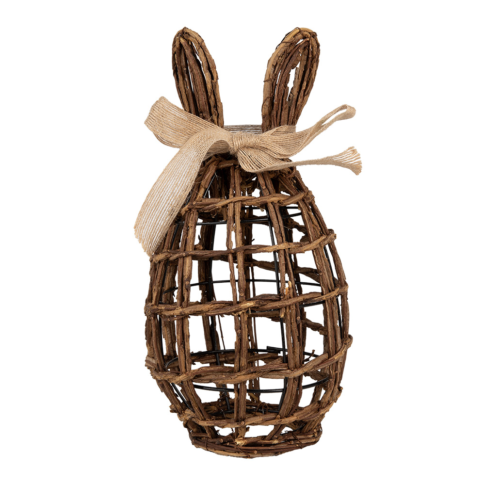 [65963] Image de décoration Lapin Marron 16x16x31 cm