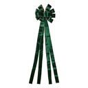 Fiocco decorativo Verde Color oro 33x135 cm