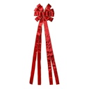 Dekorative Schleife Rot Goldfarbig 33x135 cm
