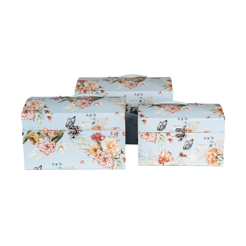[66008] Decoratie koffer (3) 30x20x20 /26x18x18/22x15x15 cm