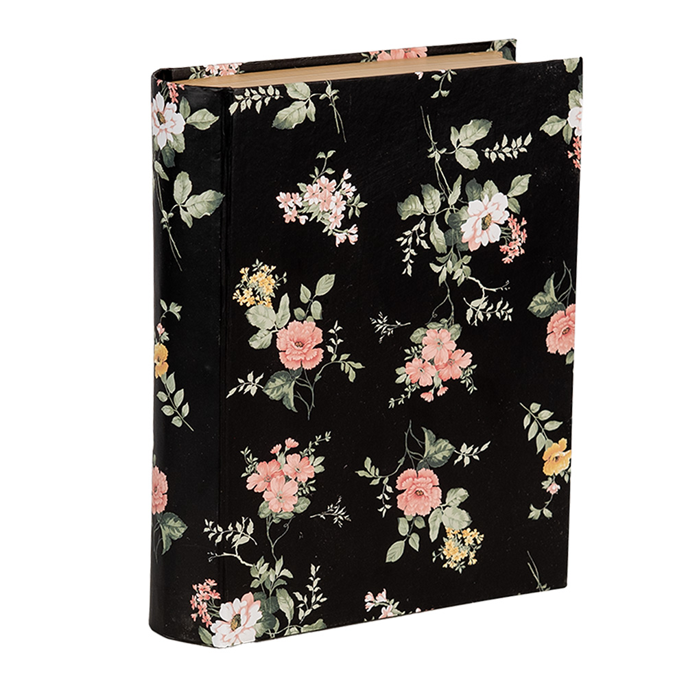 [66013Z] Box in book shape Black 17x14x5 cm