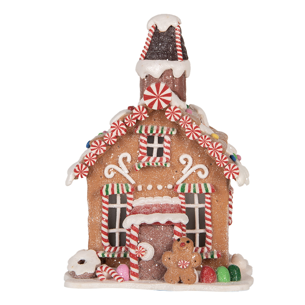 [66032] Decoratie huis met LED 13x13x19 cm / 3xAAA