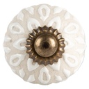 Pomello per Porta Bianco Grigio Ø 3x3 cm / S4 cm