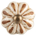 Pomello per Porta Beige Marrone Ø 4x3 cm / S4 cm