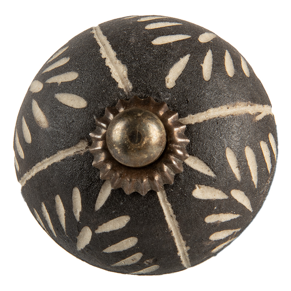[66054] Doorknob Grey Beige Ø 4x4 cm / S3 cm