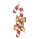 Decoration pendant Candy cane Red White 8x3x18 cm