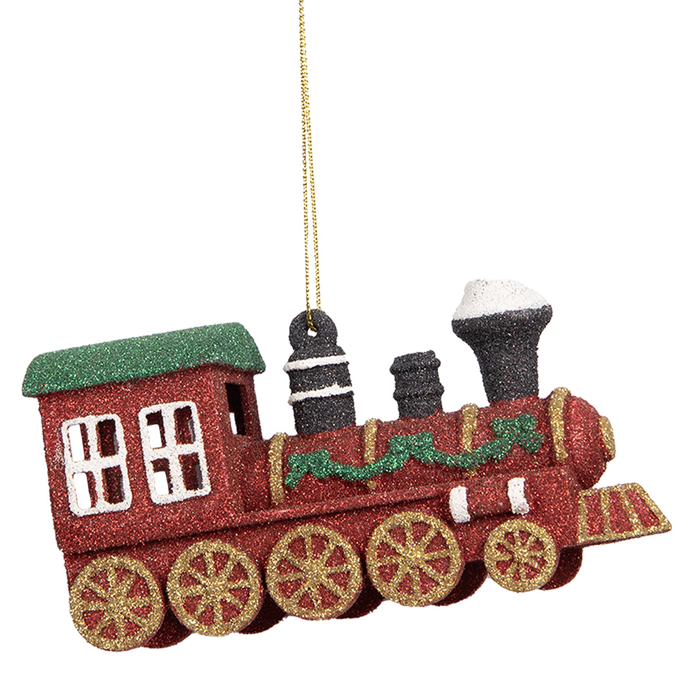 Decoratie hanger locomotief  12x4x7 cm