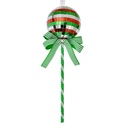 Décoration de Noël Pendentif Sucette Vert Rouge Ø 9x25 cm