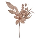 Rami Artificiali Decorazione Natale Rosa 7x5x25 cm