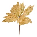 Weihnachtsdeko Schmetterling Beige Goldfarbig 20x4x25 cm