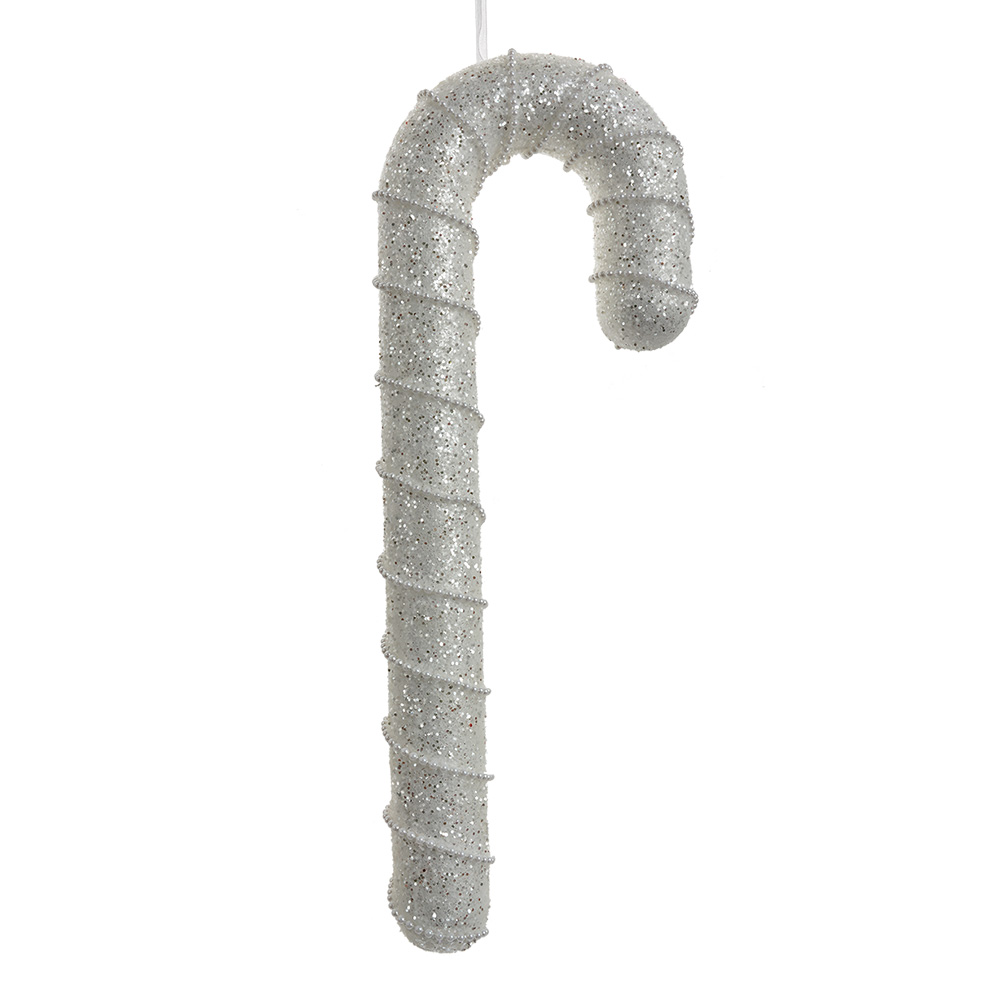 [66184] Décoration pendentif Canne à sucre Blanc 12x4x33 cm