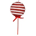 Decorazione Natalizia Lecca lecca Rosso Bianco 14x4x30 cm