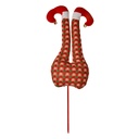Decorazione Natale Gambe da elfo di Natale Rosso Verde 23x6x67 cm