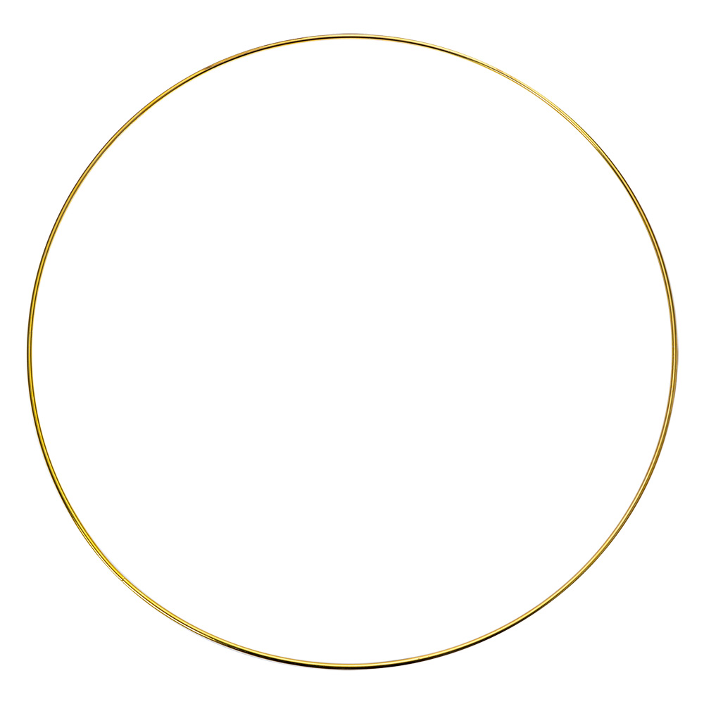 [66200L] Dekorationsring Goldfarbig Ø 40x1 cm