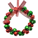 Décoration pendentif Couronne Rouge Vert Ø 11x2 cm