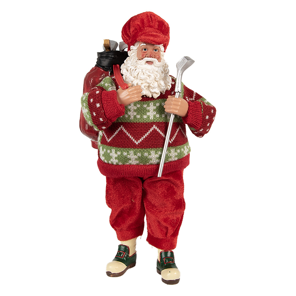 [66234] Decoratie kerstman 15x10x28 cm