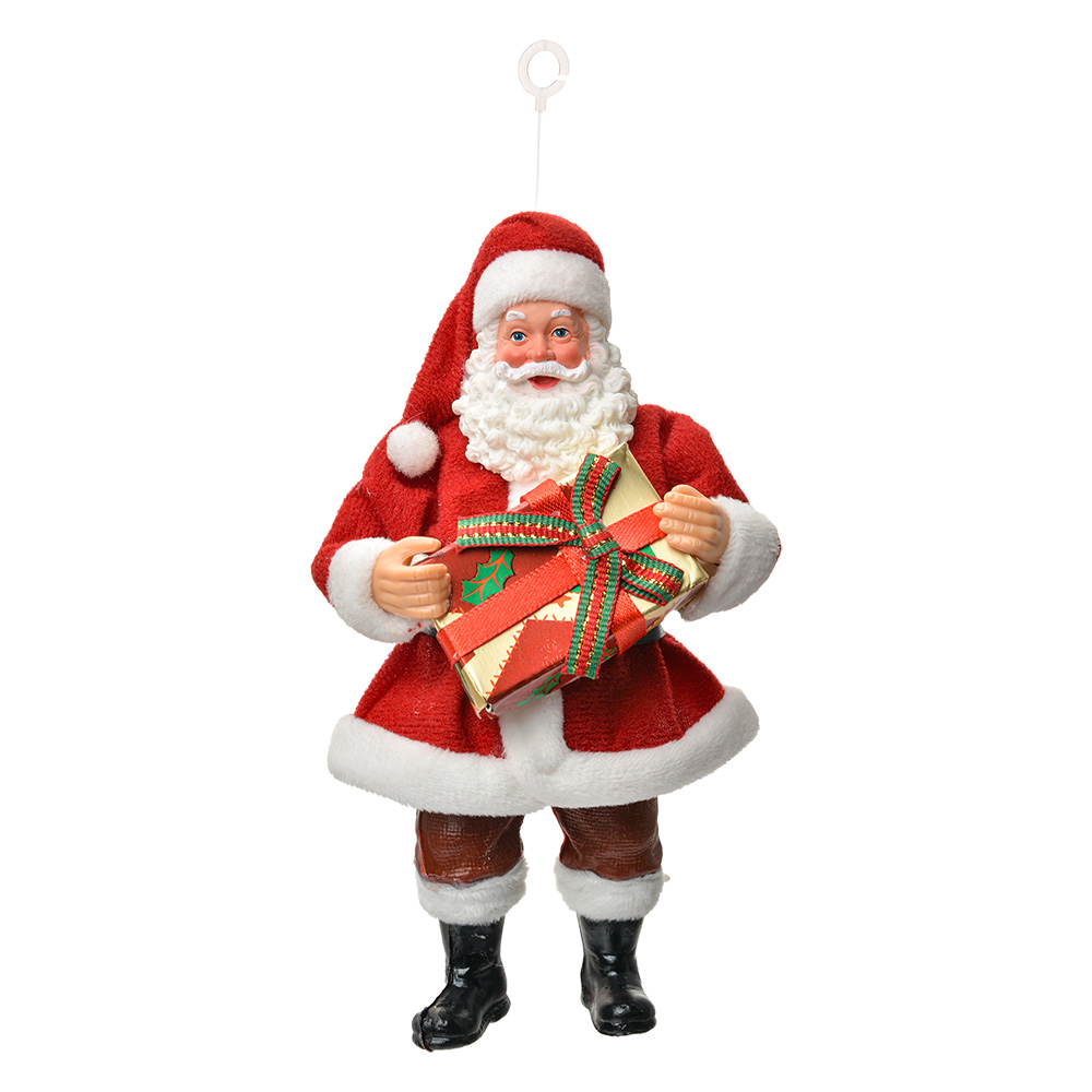 [66244] Decoratie Hanger Kerstman 10x6x17 cm