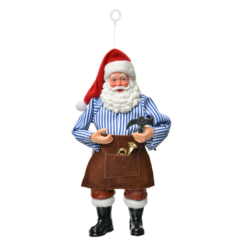 [66247] Decoratie Hanger Kerstman 10x6x17 cm