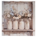 Wall Decoration Beige Pink 51x3x51 cm