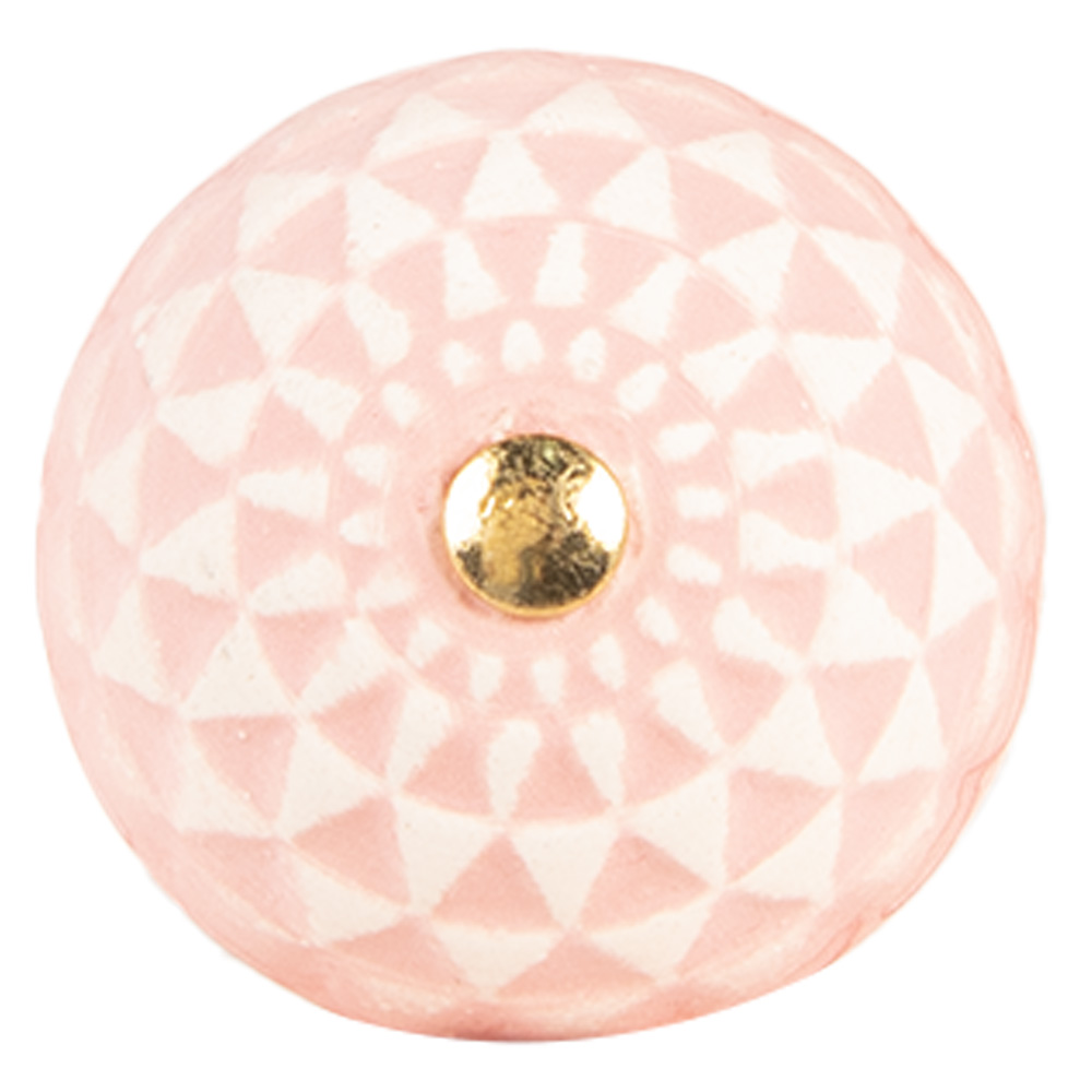 [66282] Pomello per Porta Rosa Beige Ø 4x3 cm / S3 cm