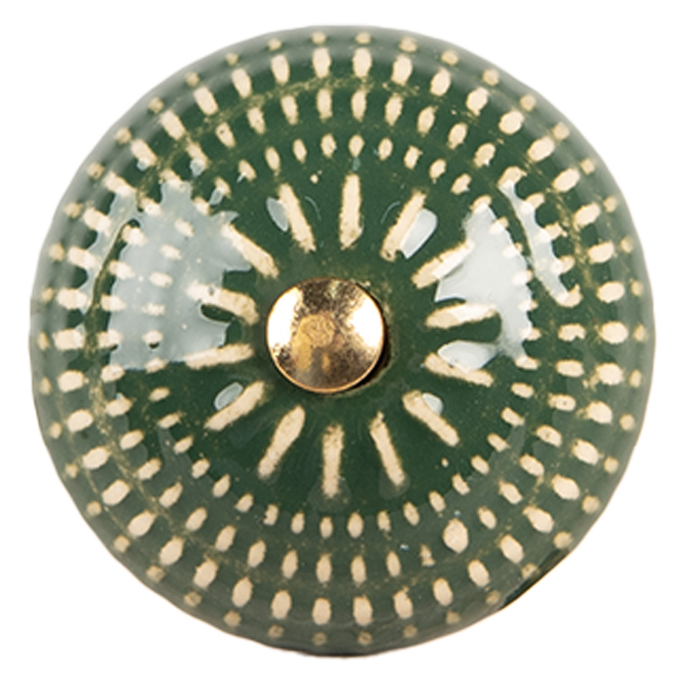 [66283] Doorknob Green Beige Ø 4x3 cm / S3 cm