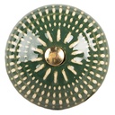 Pomello per Porta Verde Beige Ø 4x3 cm / S3 cm