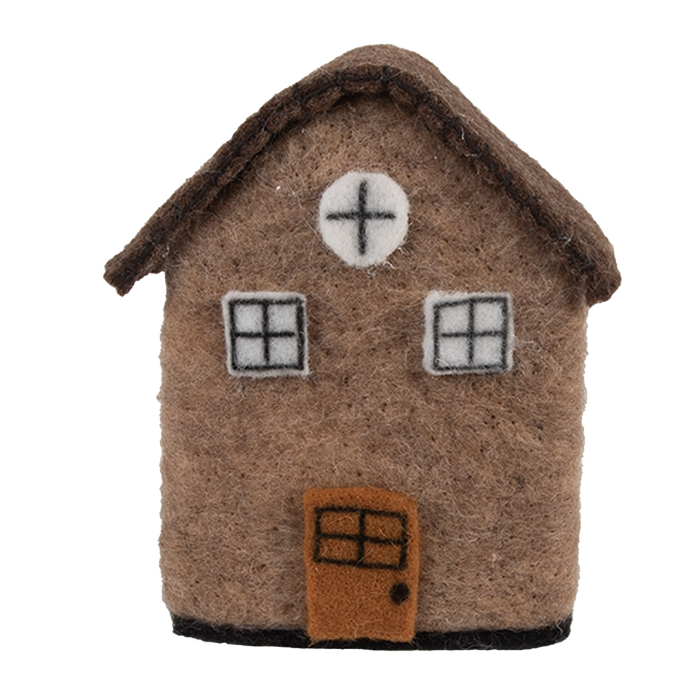 [66296] Casa di Feltro Maronne Bianco 12x7x14 cm