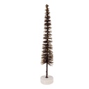 Dekoration Weihnachtsbaum Braun Goldfarbig Ø 5x25 cm