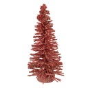 Décoration Arbre de Noël Rose Couleur or Ø 14x25 cm