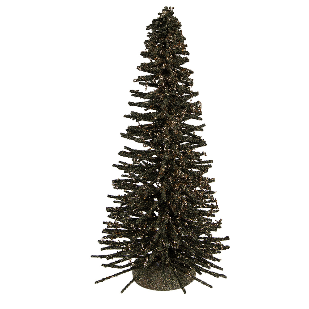 [66319GR] Decorazione Albero di Natale Verde Color oro Ø 17x30 cm
