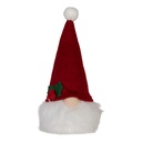 Statua Decorativa Gnomo con LED Rosso Bianco 10x10x25 cm / 3xAA