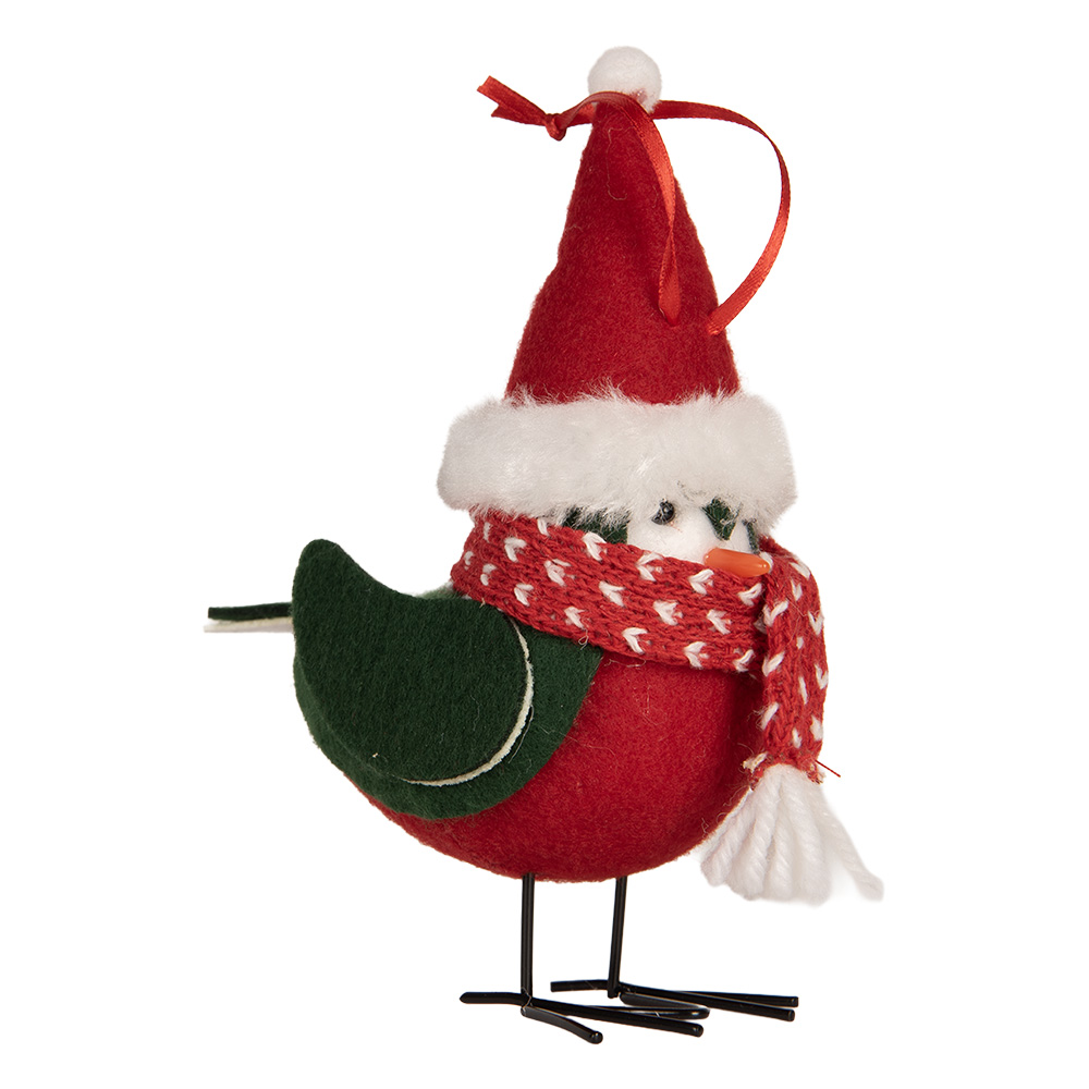 [66339] Decoratie vogel 11x7x12 cm