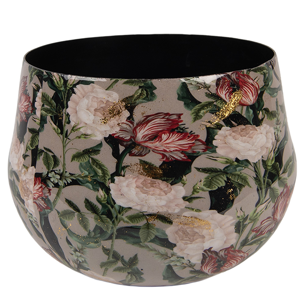 [66395] Vaso da fiori Decorativi Grigio Rosa Ø 13x10 cm