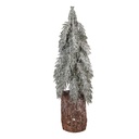 Artificial Christmas tree Green White Ø 12x32 cm